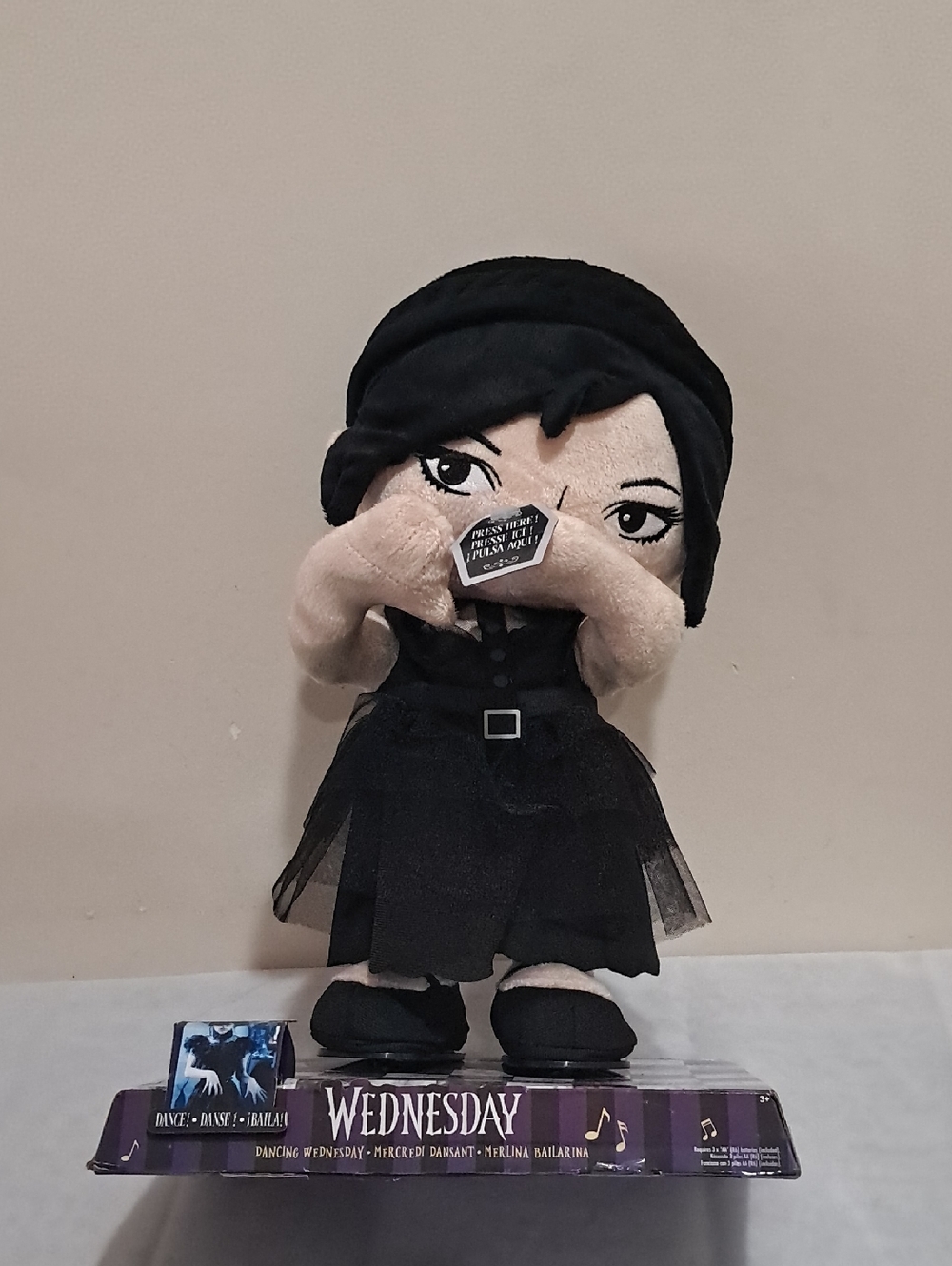 Wednesday Plush Doll - Black Outfit Kid’s Toy